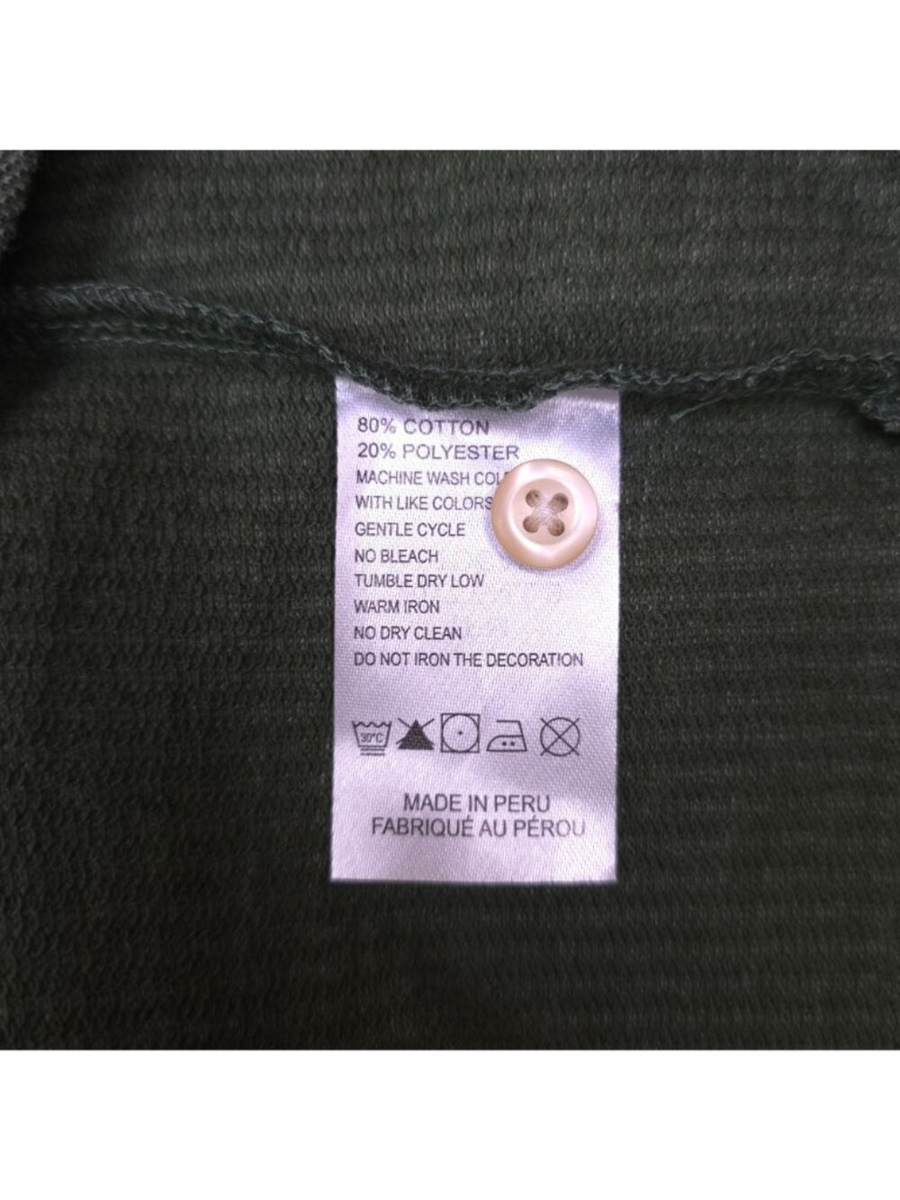 Untuckit Mens Green Long Sleeve Polo Shirt Medium Cotton Blend - Picture 4 of 7